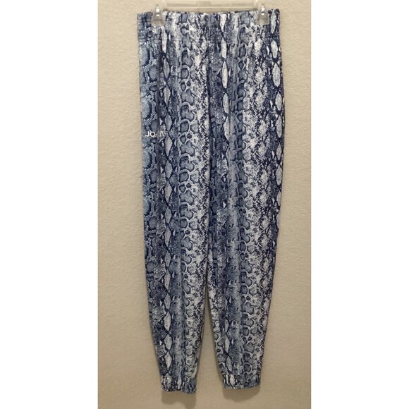 Raskol Blue & White Snake Print Joggers Size Medium - Picture 2 of 4